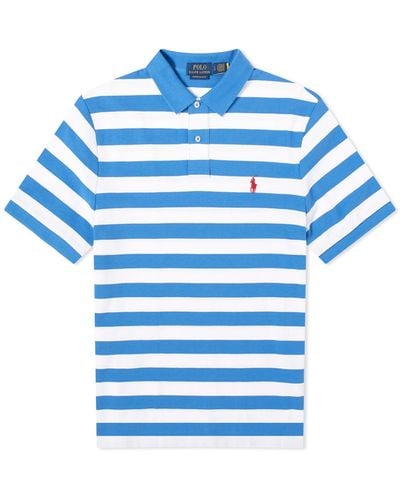Polo Ralph Lauren Bold Stripe Polo Shirt - Blue