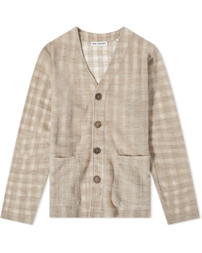 Our Legacy Check Cardigan - Natural