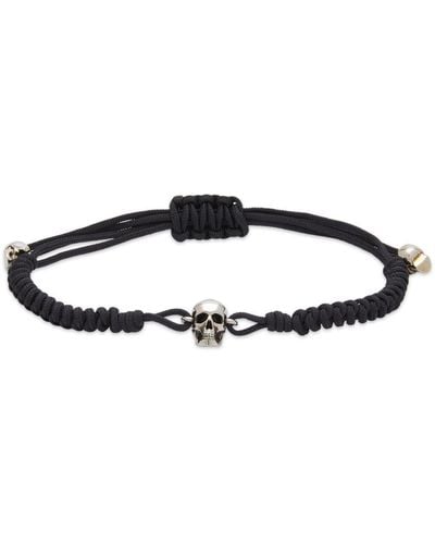 Alexander McQueen Skull Freindship Bracelet - Black