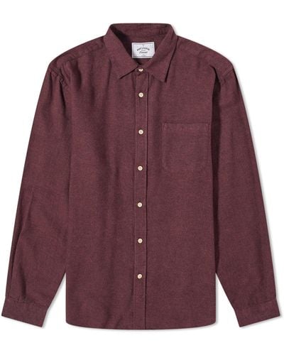 Portuguese Flannel Teca Flannel Shirt - Purple