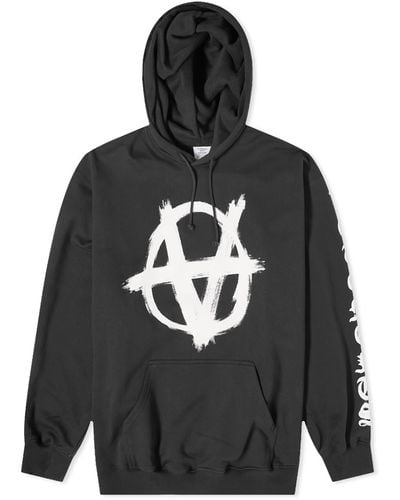 Vetements Double Anarchy Hoodie - Gray