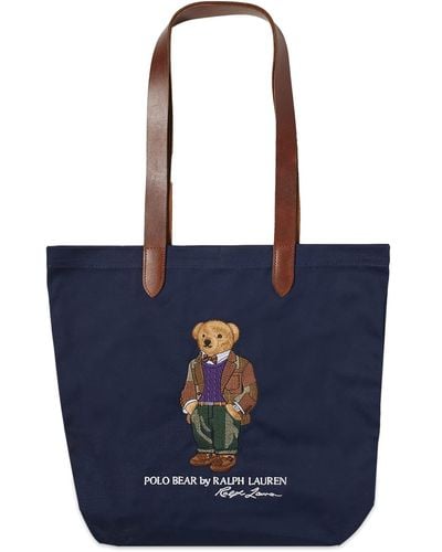 Polo Ralph Lauren Bear Tote Bag - Blue