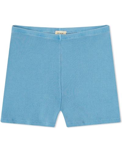 DONNI. Rib Boy Cycling Shorts - Blue