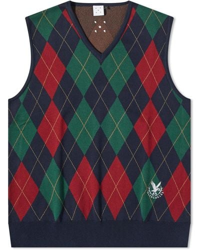 Pop Trading Co. X Gleneagles By End. Knitted Vest - Multicolour