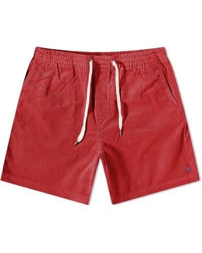 Polo Ralph Lauren Cord Prepster Shorts - Red