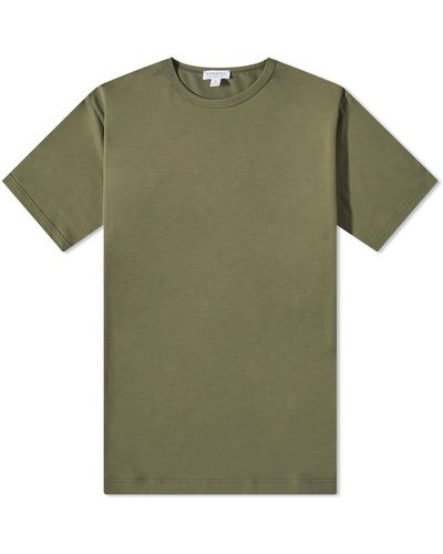 Sunspel Classic Crew Neck T-Shirt - Green