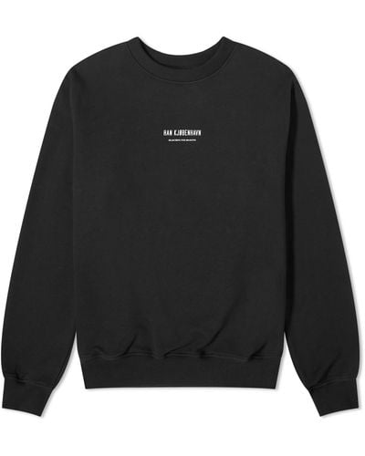 Han Kjobenhavn Shadows Moon Crew Sweater - Black