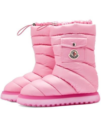 Moncler Gaia Pocket Mid Padded Boot - Pink