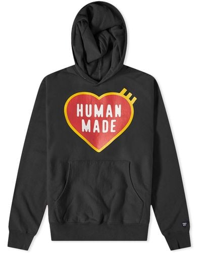 Human Made Heart Logo Hoodie - Black