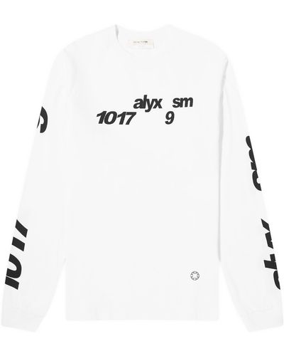 1017 ALYX 9SM Long Sleeve Logo T-Shirt - White