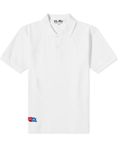 COMME DES GARÇONS PLAY Invader Polo Shirt - White