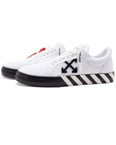 Off-White c/o Virgil Abloh Off- Low Vulcanized Canvas Sneakers - White