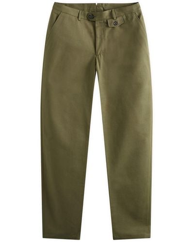 Oliver Spencer Fishtail Trousers - Green