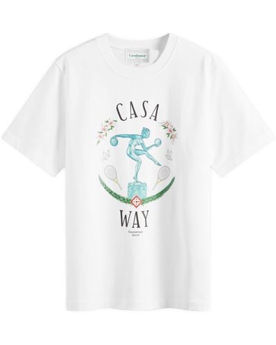 Casablanca Casa Way Statue T-Shirt - White