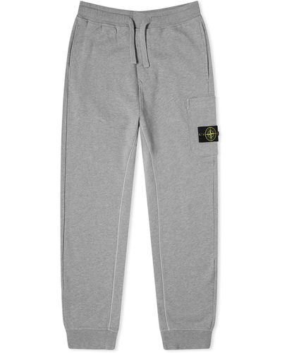 Stone Island Garment Dyed Pocket Sweat Trousers - Grey