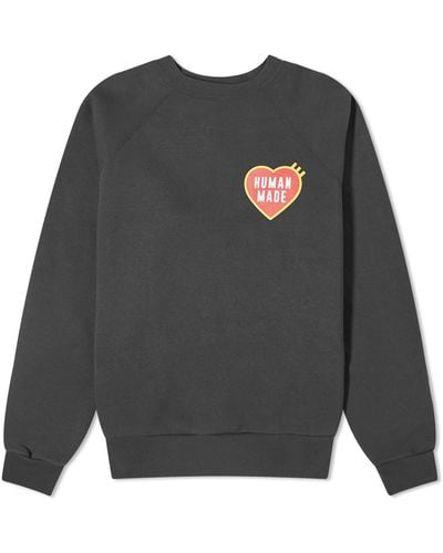 Human Made Heart Logo Sweatshirt - Gray