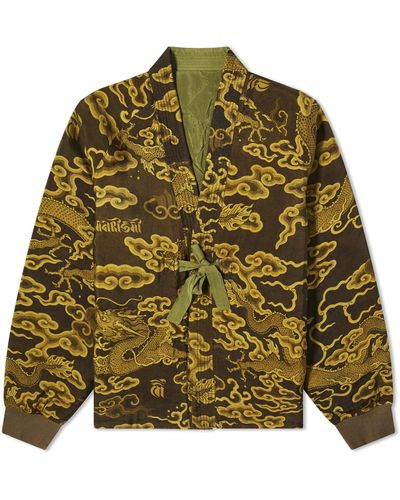Maharishi 30Th Anniversary Reversible Kimono - Green