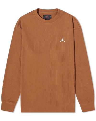 Nike Essential Waffle Knit Top - Brown