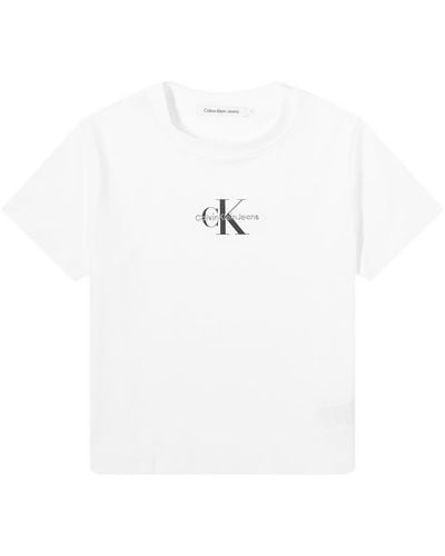 Calvin Klein Monologo Baby T-Shirt - White