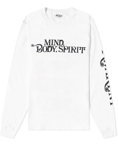 AWAKE NY Long Sleeve Mind Body T-Shirt - White