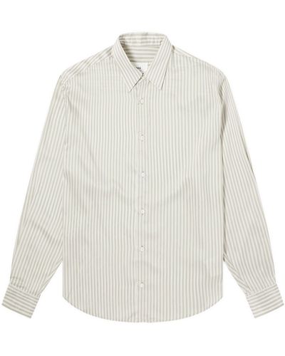 Ami Paris Boxy Stripe Shirt - White