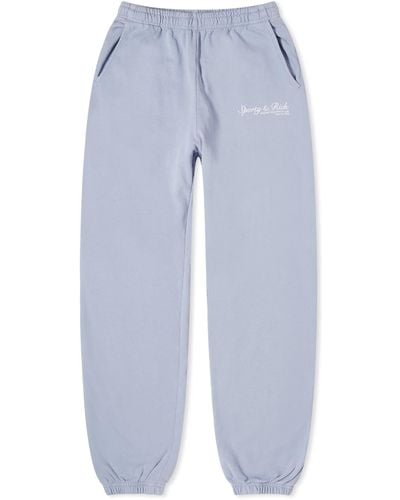 Sporty & Rich French Sweat Trousers - Blue