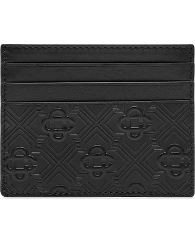 Casablancabrand Embossed Card Holder - Black