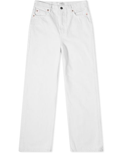 Wardrobe NYC Low Rise Jeans - White