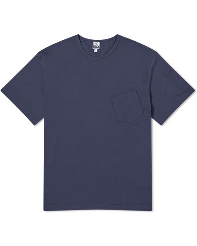 Sunspel X Nigel Cabourn Pocket T-Shirt - Blue