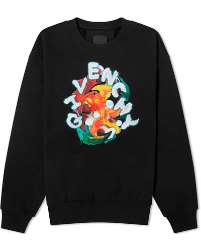 Givenchy Paint Logo Sweatshirt - Black