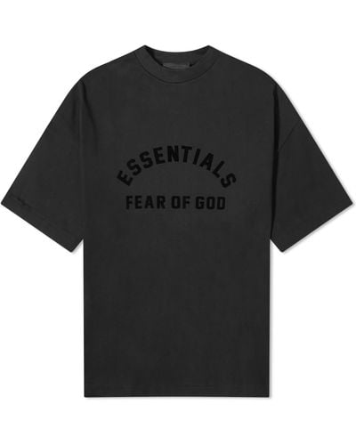 Fear Of God Spring Printed Logo T-Shirt - Black