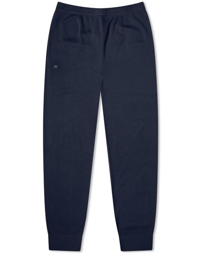 PANGAIA Regenerative Merino Knit Slim Fit Pants - Blue