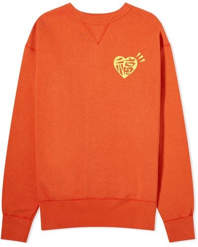 Human Made Dragon Heart Sweatshirt - Orange