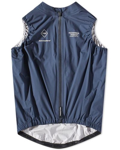 Pas Normal Studios T.k.o. Rain Gilet - Blue