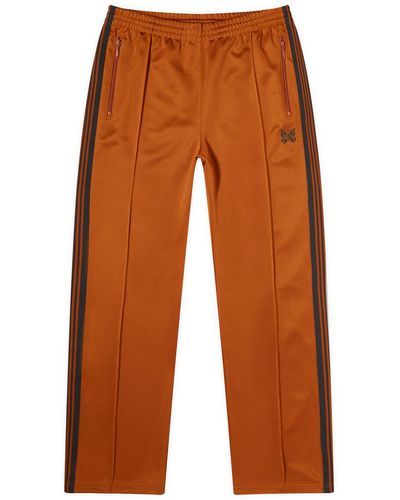 Needles Poly Smooth Narrow Track Trousers - Orange