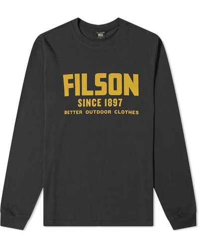 Filson Long Sleeve Pioneer T-shirt - Black