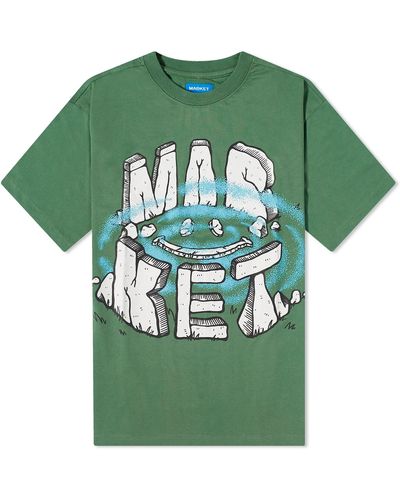 Market Smiley Portal T-Shirt - Green