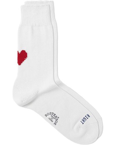Rostersox Heart By X Socks - White