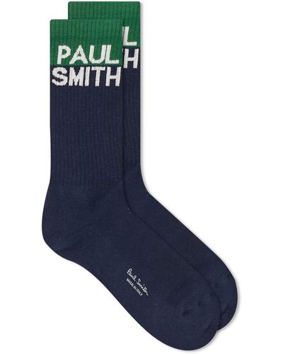 Paul Smith Ps Chidi Logo Socks - Blue