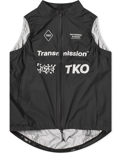 Pas Normal Studios T.k.o Mechanism Rain Gilet - Black