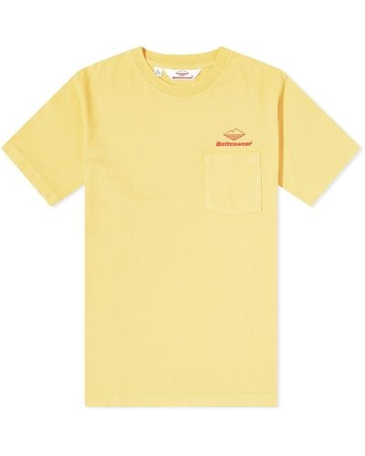 Battenwear Team Pocket T-Shirt - Yellow