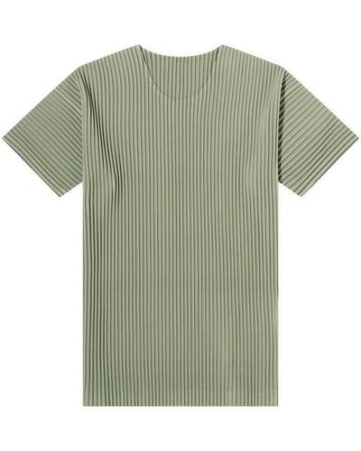 Homme Plissé Issey Miyake Pleated T-Shirt - Green