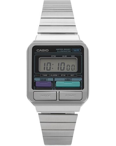 G-Shock X Casio Vitage A120We-1Aef Watch - Metallic