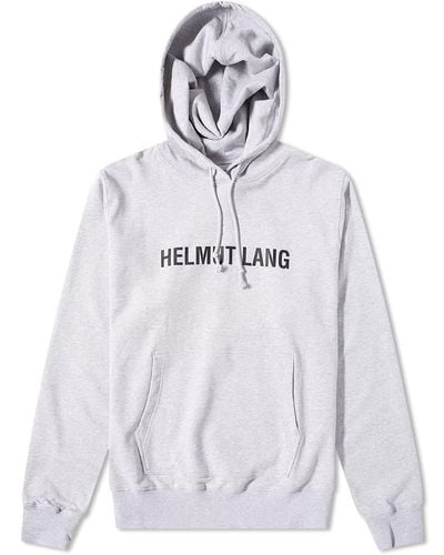Helmut Lang Core Logo Popover Hoody - Grey