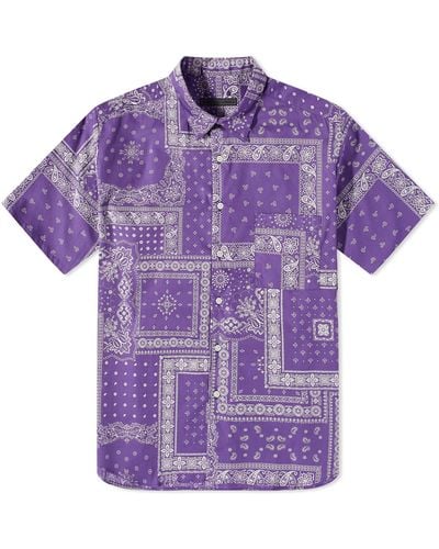 Sophnet Bandana Short Sleeve Shirt - Purple