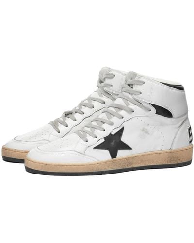 Golden Goose Sky Star Leather Sneakers - White