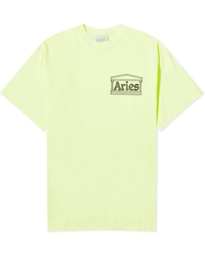 Aries Temple T-Shirt - Yellow