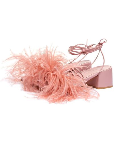 Marques'Almeida Flat Strappy Sandals - Pink