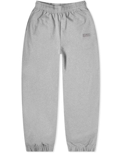 Vetements Embroidered Logo Sweatpants - Gray