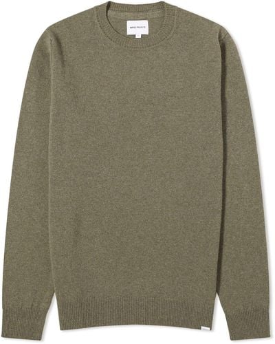 Norse Projects Sigfred Lambswool Crew Knit - Green